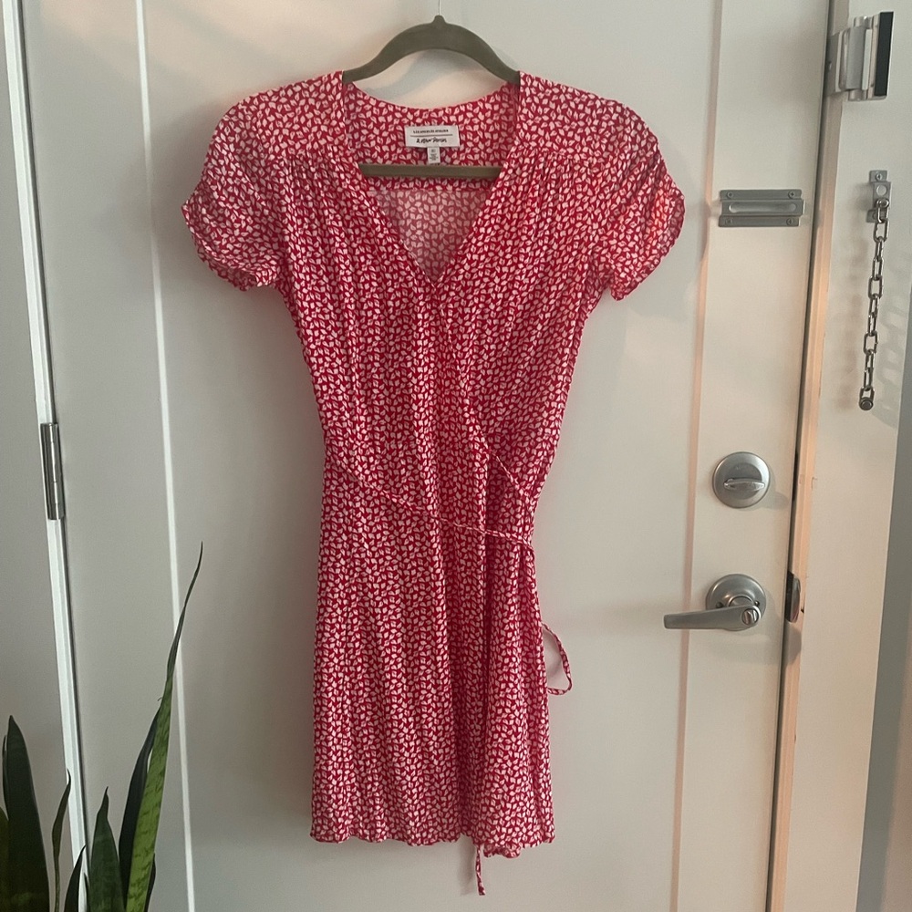 Mini Floral Wrap Dress